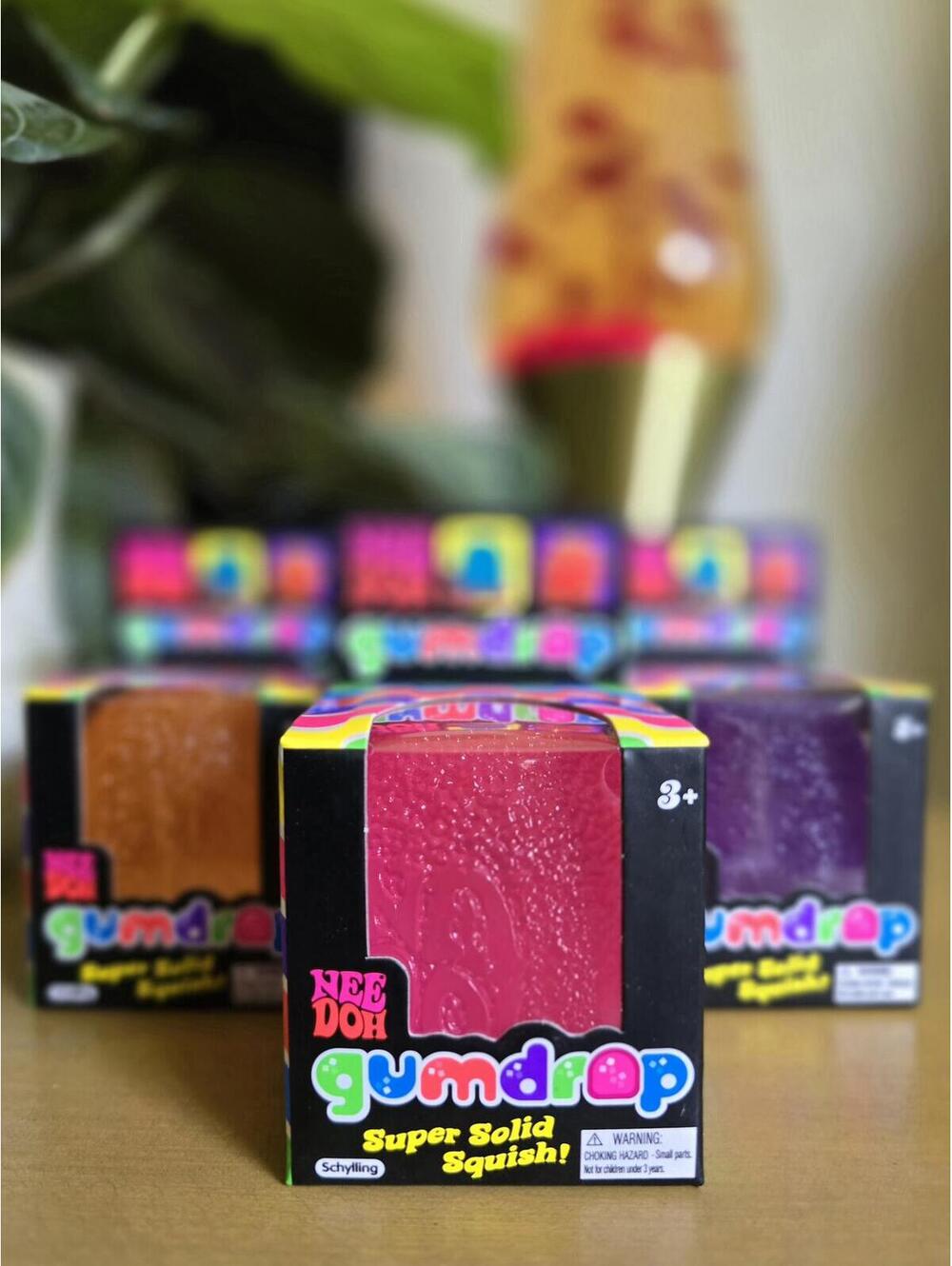 NIB NeeDoh Gumdrop Textured Squish - Pink